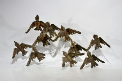 Image for Lot Curtis Jere Style Bird Wall Sculpture