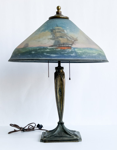 Pairpoint Reverse Painted 'Landsdowne'  Lamp