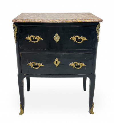 Title Louis XV Style Ebonized Commode / Artist