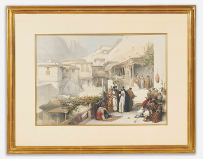 David Roberts - 'Convent of St. Saba', print from 'The Holy Land, Syria, Idumea, Arabia, Egypt &amp; Nubia'