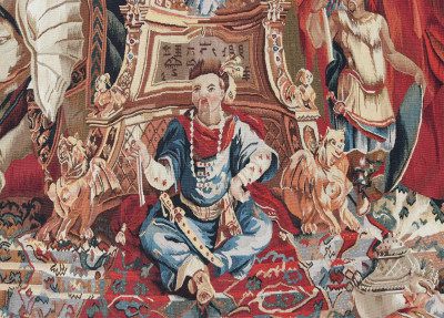 Image for Lot Beauvais Style Tapestry, Stark, Orientalist Scene