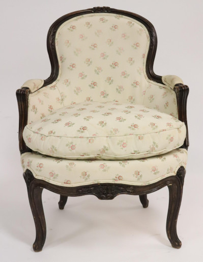 Image for Lot Louis XV Style Mahogany Fauteuil