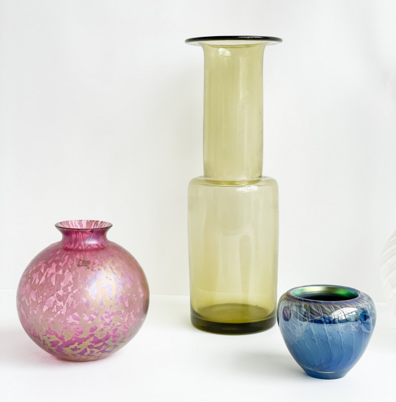Murano and Other Glass Vases, Group of 5