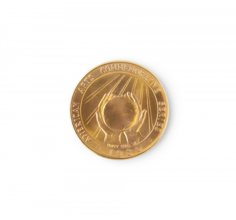 Image 2 of lot 216k Gold American Arts Commemorative Medallion