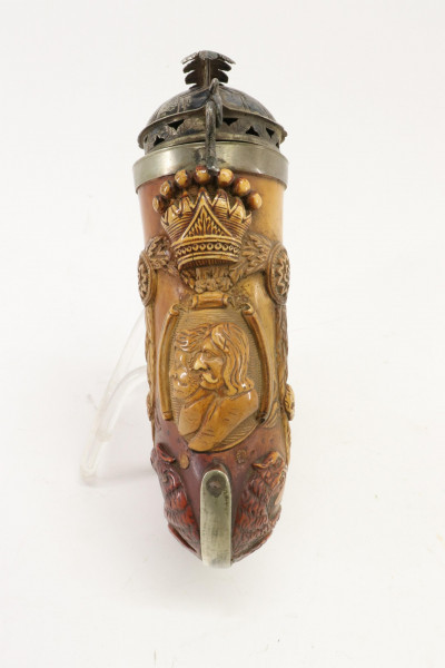 Image 3 of lot 4 Pipes, Meerschaum, silverplate, pewter