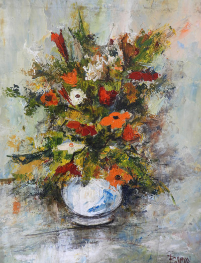 Image for Lot Manuel Monton Bunuel - Expressionist Floral II