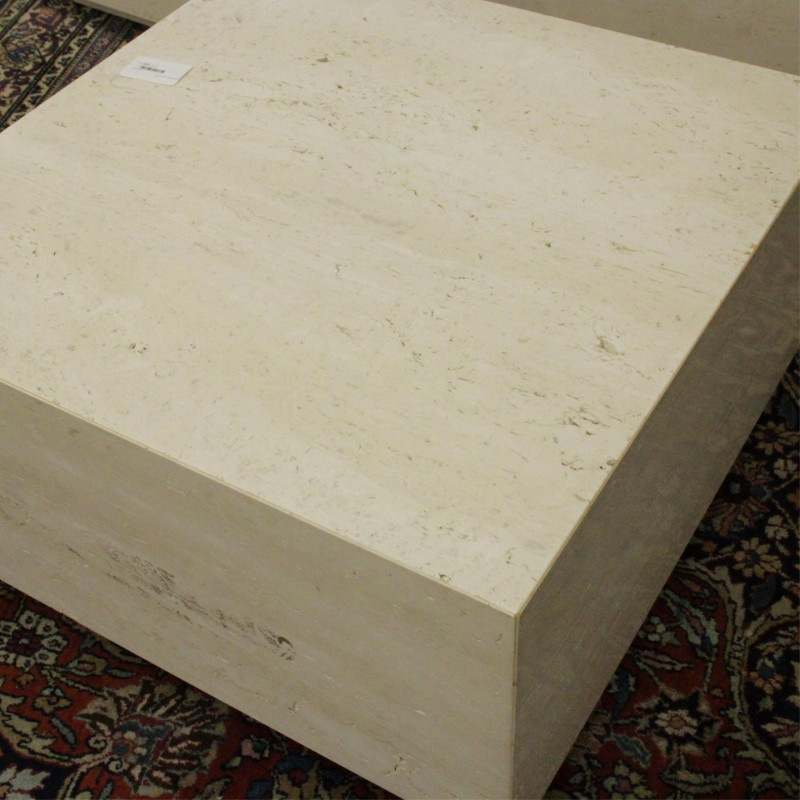 Image 2 of lot 3 Travertine Cube Tables