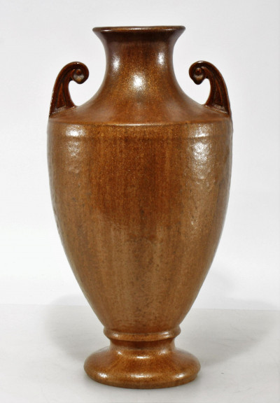 Image for Lot Fulper - Bronze Glaze Pottery Vase