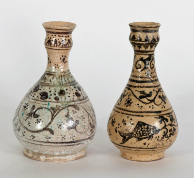 Image for Lot 2 Persian Ceramic Vases, 19th C.