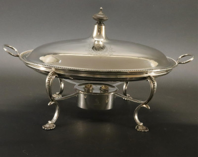 Image for Lot George III Silver Warming Dish  London 1776