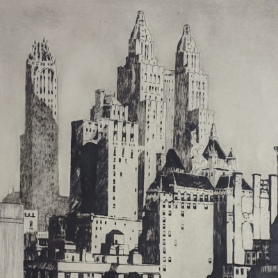 Title Lawrence Nelson WILBUR - Manhattan Mountains (1938) / Artist