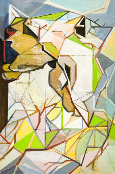 Title Leonard Alberts - Untitled (geometric abstract) / Artist