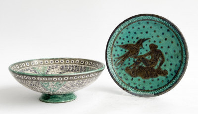 Image for Lot Jean Mayodon - Plate and Centerpiece Bowl