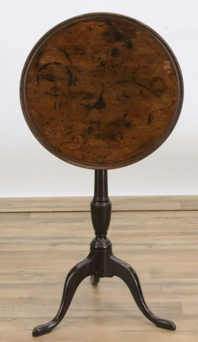 Image for Lot George III Style TiltTop Tripod Table