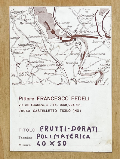 Francesco Fedeli - Frutti-Dorati (Golden Fruits), 2 Works