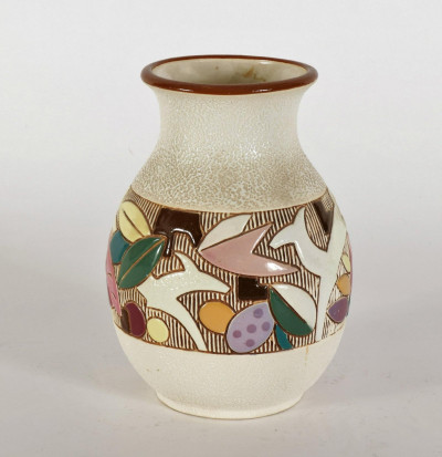 Image for Lot Amphora Art Deco Pottery Vase