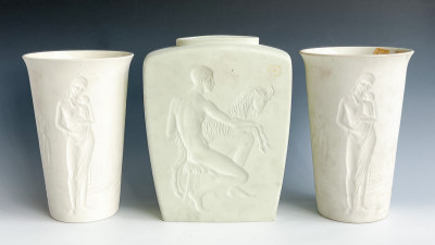 Image for Lot Siegmund Schütz for KPM Porcelain Vases, Group of 3