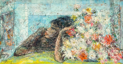 Image for Lot Florence Hasenflug - Untitled (Woman with Flowers)