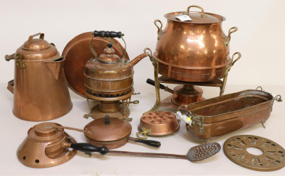 Image for Lot Antique &amp; Vintage Copper &amp; Brass, 19th/20th C.