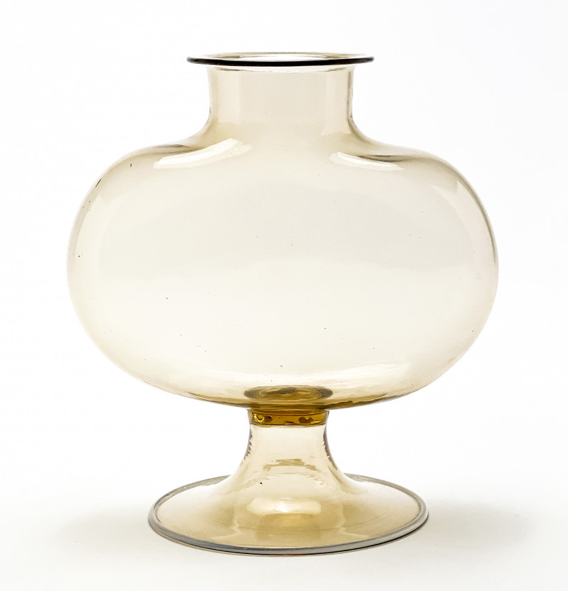 Fratelli Toso (attributed) - Pale Amber Soffiato Vase