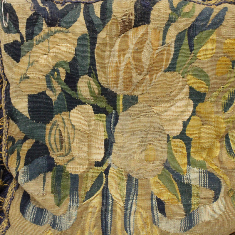 Image 7 of lot 3 18th C Tapestry Fragment Pillows