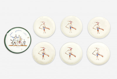 Image for Lot Group of Italian Ceramic Plates
