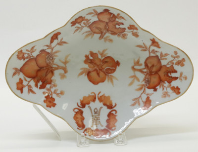 Image for Lot Chinese Porcelain Quatrefoil Dish 19th C