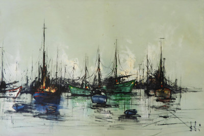 Image for Lot C. Hjalmar Amundsen - Boats in Marina II