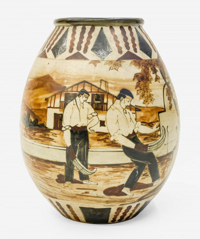 Title Étienne Vilotte & Poterie De Ciboure - Vase / Artist