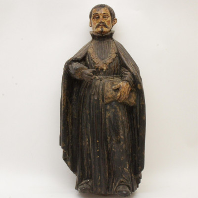Image for Lot Spanish Baroque Style Figure of a Saint