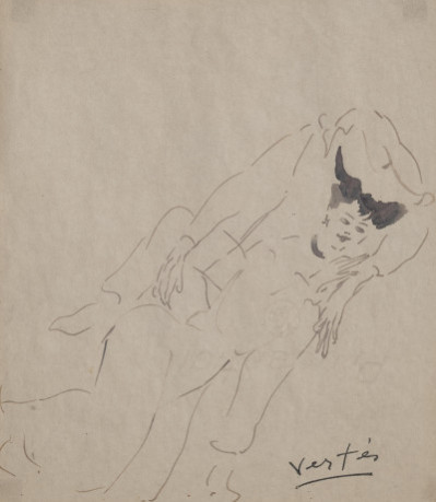 Image for Lot Marcel Vertès - Untitled (Reclining woman)
