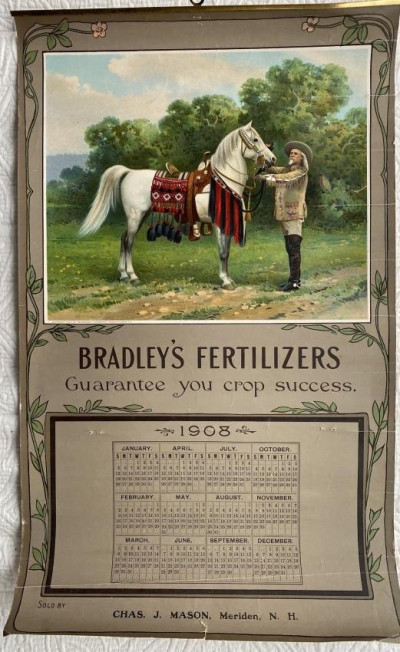 Image for Lot Buffalo Bill chromo calendar from 1907