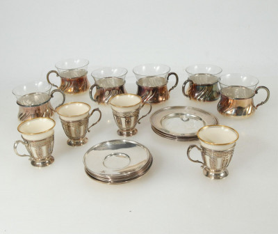 Image for Lot Tiffany Sterling & Silverplate Demitasse