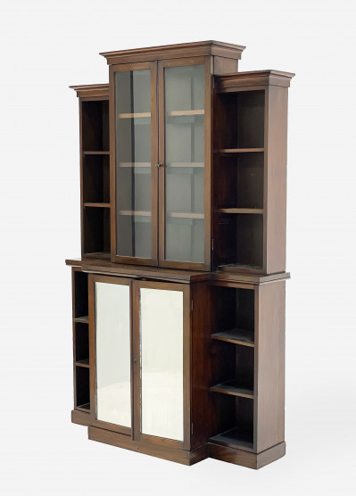 Image for Lot Mirrored Breakfront Cabinet