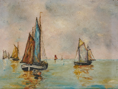 Image for Lot Artist Unknown - Untitled (Sail boats)
