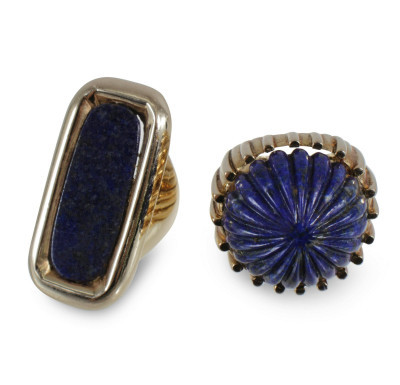 Image for Lot Two Lapis Lazuli Rings