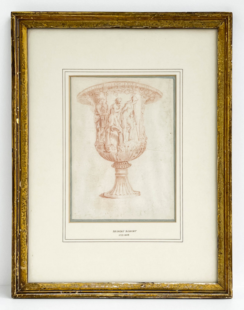 Hubert Robert (attributed) - Study of the Medici Vase