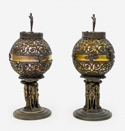 Title Oscar Bach - Pair of Table Lamps / Artist