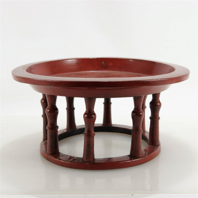 Image for Lot Southeast Asian Scarlet Lacquer Low Table