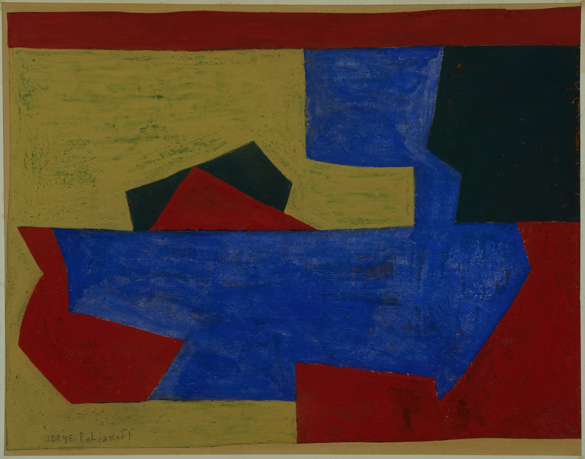 Serge Poliakoff, Composition No. C, painting, artist