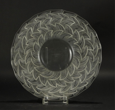 Image for Lot Rene Lalique Ormeaux Glass Tray, c 1930