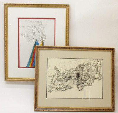 Image for Lot Two Contemporary Works on Paper
