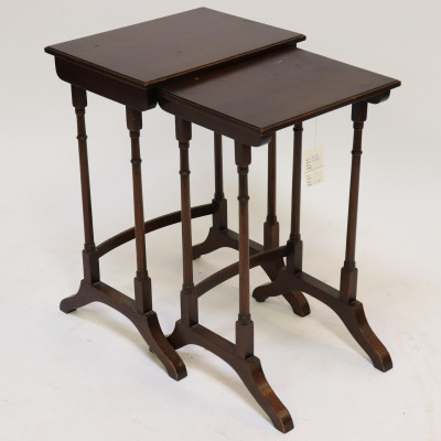 Image for Lot Nest of 2 Mahogany Tables