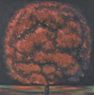 Lowell Nesbitt - Nocturnal, Red Tree