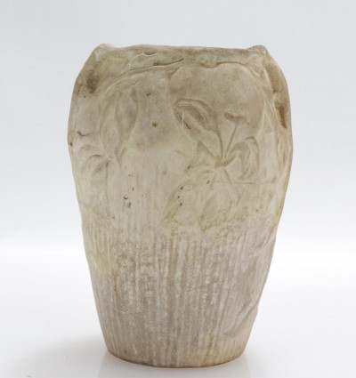 Image for Lot Louis C Tiffany Art Nouveau Pottery Vase
