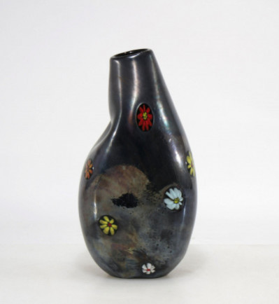 Image for Lot Vittorio Ferro - Marquetry Glass Vase