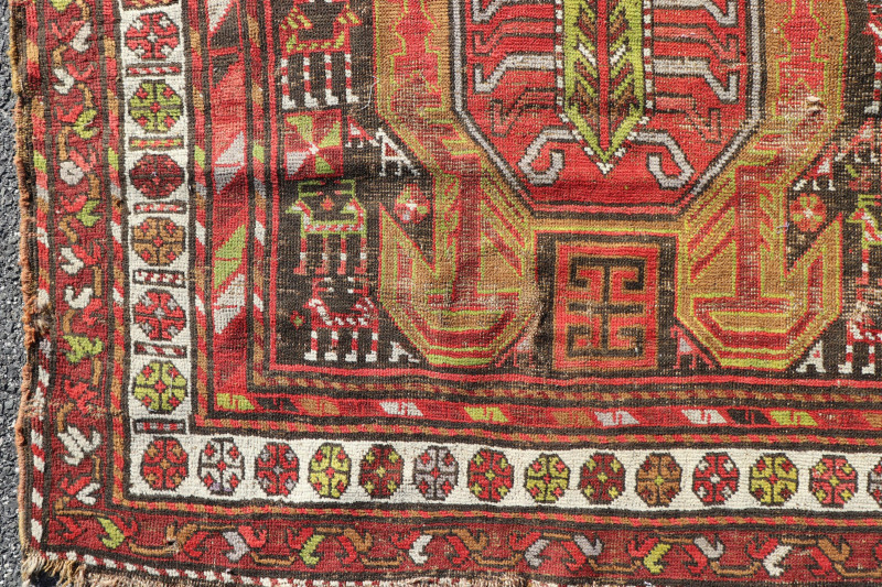 Image 3 of lot 2 Caucasian Runner/Hall Rug, Early 20th C.