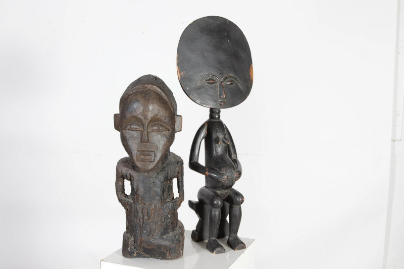 Image 2 of lot 3 African Carved Wood Figures