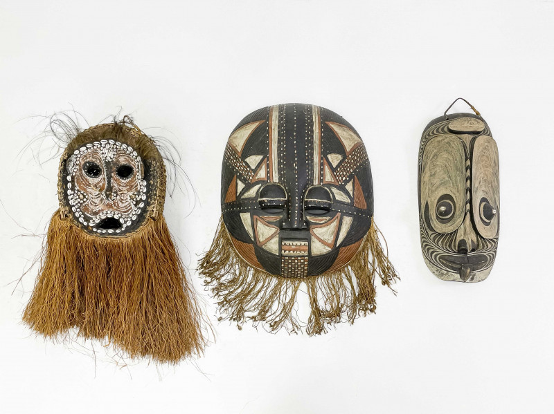 Image 1 of lot 3 African Masks