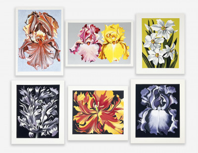 Image for Lot Lowell Nesbitt - 6 Large Floral Prints